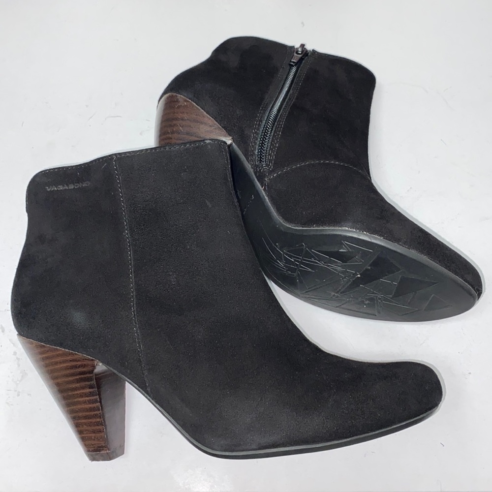 Vagabond ankle Boots black suede size 38 woman’s NWOT